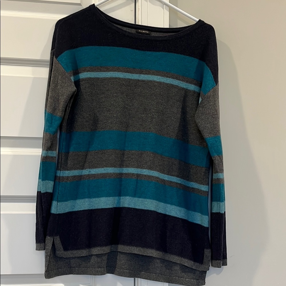 Talbots Striped Long Sleeve Sweater